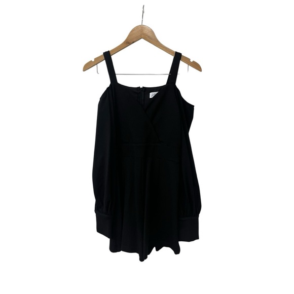 Petal & Pup Pants - Petal And Pup Black Cold Shoulder Romper S